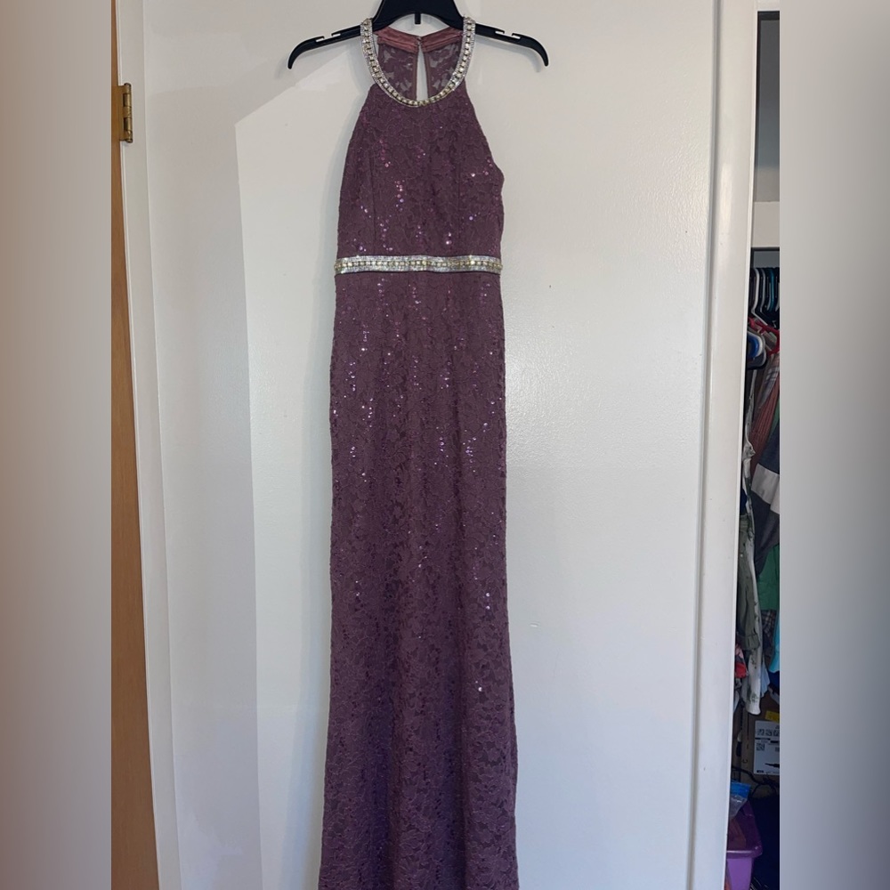 Purple prom dress
